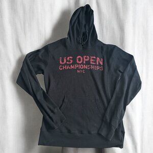 US OPEN Championships Men's Black Waffle Knit Hoodie Sz Large